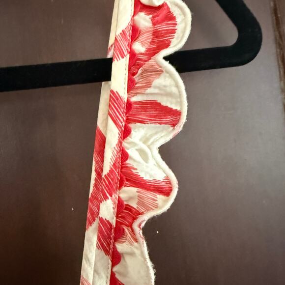 JUICY COUTURE | Y2K Vintage Hammered Silk Red Cherry Circle Babydoll Top Size 6 - Picture 3 of 8